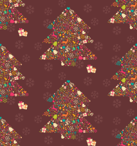 Bild-Nr: 9009772 Verzierte Weihnachtsbäume Erstellt von: patterndesigns-com