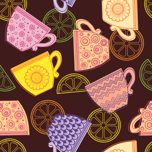 Bild-Nr: 9009794 Tasse Tee Erstellt von: patterndesigns-com