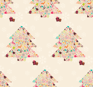 Bild-Nr: 9009840 Dekorierte Weihnachtsbäume Erstellt von: patterndesigns-com