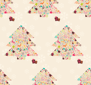 Bild-Nr: 9009840 Dekorierte Weihnachtsbäume Erstellt von: patterndesigns-com