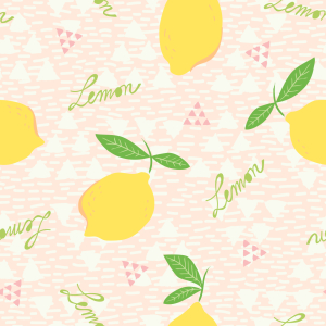 Bild-Nr: 9009898 Zitronen und Dreiecke Erstellt von: patterndesigns-com