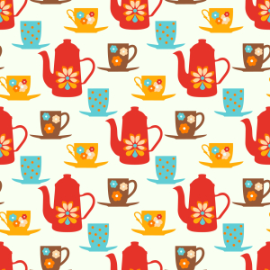 Bild-Nr: 9010077 Retro Tea Time Erstellt von: patterndesigns-com
