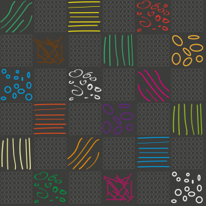 Bild-Nr: 9010202 Doodle Karo Erstellt von: patterndesigns-com