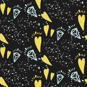 Bild-Nr: 9010272 Moderne Diamanten und Herzen Erstellt von: patterndesigns-com