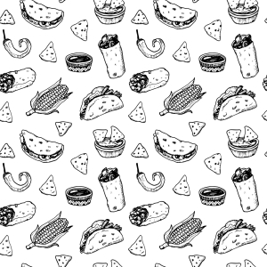 Bild-Nr: 9010341 Mexikanisches Essen Erstellt von: patterndesigns-com