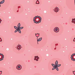 Bild-Nr: 9010424 Blumen machen Musik Erstellt von: patterndesigns-com