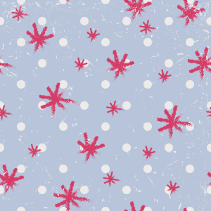 Bild-Nr: 9010445 Schneeflocken Polkadot Erstellt von: patterndesigns-com