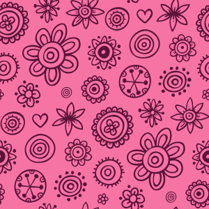 Bild-Nr: 9010590 Mädchenhafte gemalte Blumen Erstellt von: patterndesigns-com