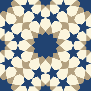 Bild-Nr: 9010605 Sternenmosaik Alhambra Wand Erstellt von: patterndesigns-com