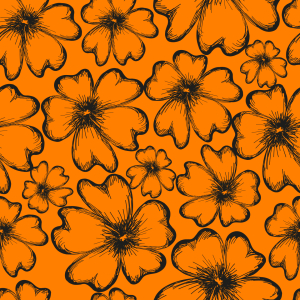 Bild-Nr: 9010935 Sonnige Blumensilhouetten Erstellt von: patterndesigns-com