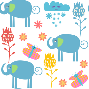 Bild-Nr: 9011106 Elefant Gefährten Erstellt von: patterndesigns-com