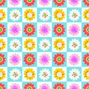 Bild-Nr: 9011264 Blumenquadrate Erstellt von: patterndesigns-com