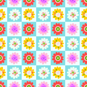 Bild-Nr: 9011264 Blumenquadrate Erstellt von: patterndesigns-com