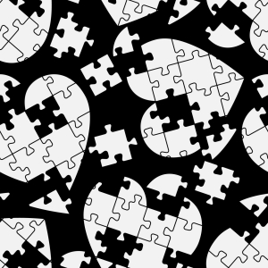 Bild-Nr: 9011273 Puzzle Mit Herz Erstellt von: patterndesigns-com