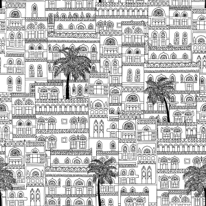 Bild-Nr: 9011326 Arabesque Häuser Erstellt von: patterndesigns-com