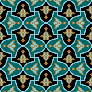 Bild-Nr: 9011380 Islamische Blume Erstellt von: patterndesigns-com