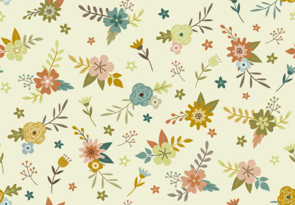 Bild-Nr: 9011416 Vintage Herbstblumen Erstellt von: patterndesigns-com