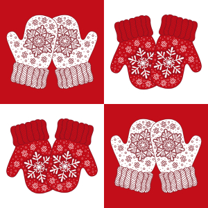 Bild-Nr: 9011428 Weihnachtliche Fäustlinge Erstellt von: patterndesigns-com