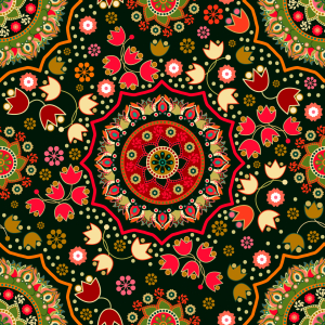 Bild-Nr: 9011453 Tulpen Folklore Erstellt von: patterndesigns-com