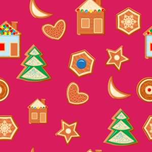 Bild-Nr: 9011516 Weihnachts-Lebkuchen Erstellt von: patterndesigns-com