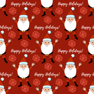 Bild-Nr: 9011606 Frohe Festtage mit Santa Claus Erstellt von: patterndesigns-com