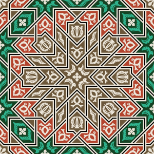 Bild-Nr: 9011758 Islamische Blüten Erstellt von: patterndesigns-com