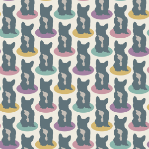 Bild-Nr: 9011800 Französische Bulldog Silhouette Erstellt von: patterndesigns-com