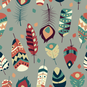 Bild-Nr: 9011861 Kunstvolle Tribale Federn Erstellt von: patterndesigns-com