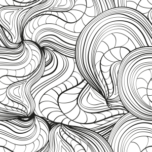 Bild-Nr: 9011877 Monochrome Wellen Erstellt von: patterndesigns-com