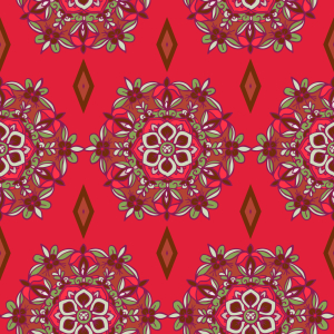 Bild-Nr: 9011926 Blumenherz Mandala Erstellt von: patterndesigns-com