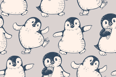 Bild-Nr: 9011941 Pinguine Lieben Eiskreme Erstellt von: patterndesigns-com