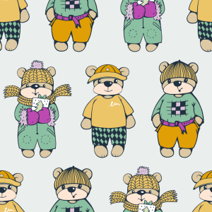 Bild-Nr: 9011945 Lässiger Teddy Erstellt von: patterndesigns-com