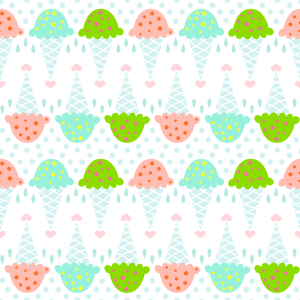 Bild-Nr: 9011964 Eiscreme Mit Herzen Erstellt von: patterndesigns-com
