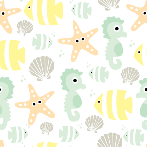 Bild-Nr: 9011973 Baby Meerestiere Erstellt von: patterndesigns-com