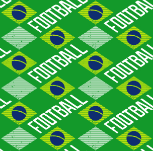 Bild-Nr: 9011986 Brasilianischer Fussball-Fan Erstellt von: patterndesigns-com