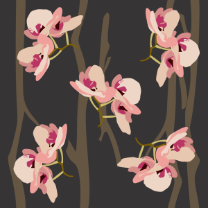 Bild-Nr: 9011987 Wilde Orchideen Erstellt von: patterndesigns-com