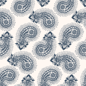 Bild-Nr: 9012012 Trendige Paisley Blätter Erstellt von: patterndesigns-com