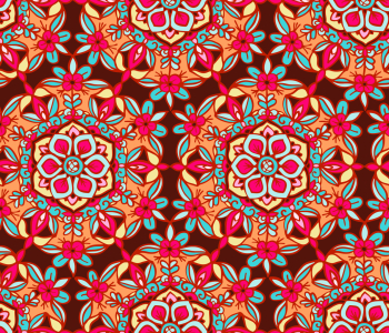 Bild-Nr: 9012102 Reich verziertes Blumen Mandala Erstellt von: patterndesigns-com