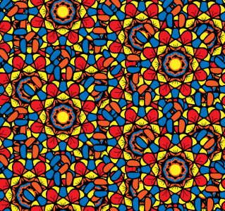 Bild-Nr: 9012205 Gotisches Mosaik Erstellt von: patterndesigns-com
