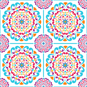 Bild-Nr: 9012272 Mandala Fliesen Erstellt von: patterndesigns-com
