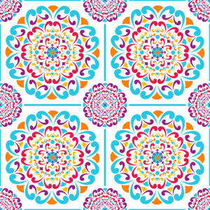 Bild-Nr: 9012272 Mandala Fliesen Erstellt von: patterndesigns-com
