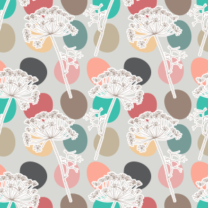 Bild-Nr: 9012394 Dillblüten auf Tupfen Erstellt von: patterndesigns-com