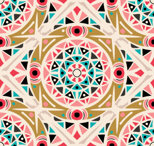Bild-Nr: 9012508 Zickzack Mandala Erstellt von: patterndesigns-com
