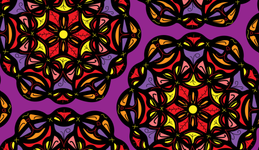 Bild-Nr: 9012525 Mandala Wand Erstellt von: patterndesigns-com
