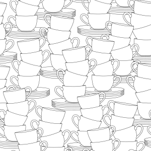 Bild-Nr: 9012610 Eine Menge Tassen Erstellt von: patterndesigns-com