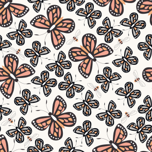 Bild-Nr: 9012666 Bienen und Schmetterlinge Erstellt von: patterndesigns-com