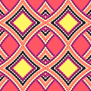 Bild-Nr: 9012797 Wellenförmige Rauten in Quadraten Erstellt von: patterndesigns-com