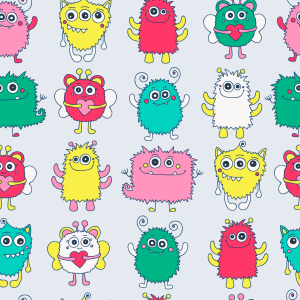 Bild-Nr: 9013120 Freundliche Monster Erstellt von: patterndesigns-com