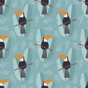 Bild-Nr: 9013152 Niedliche Tukane Papageien Erstellt von: patterndesigns-com