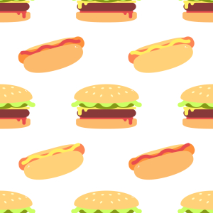 Bild-Nr: 9013240 Burgers Und Hot Dogs Erstellt von: patterndesigns-com